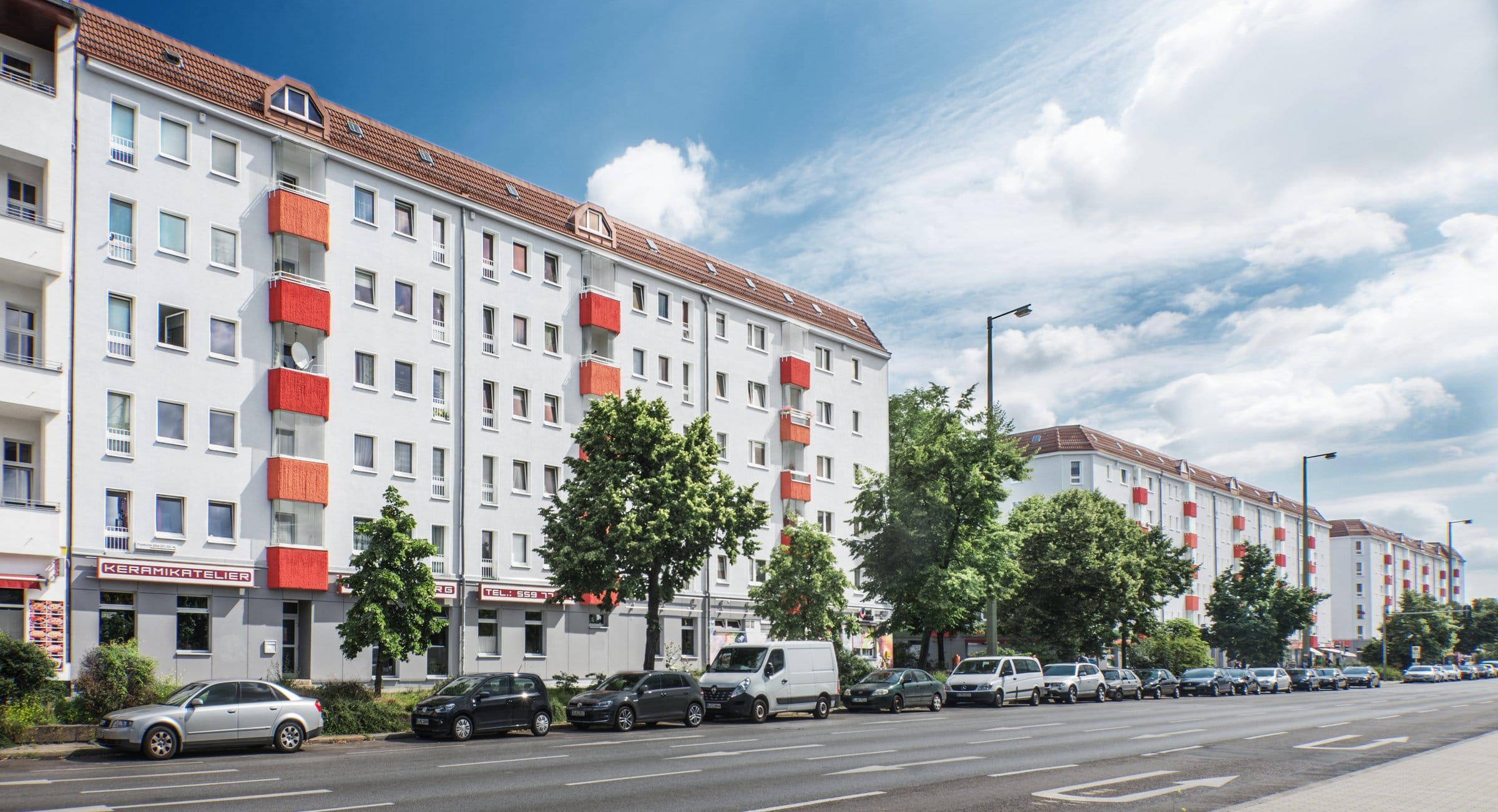 Fassadensanierung Frankfurter Allee in Berlin aus dem Portfolio von Formazin & Partner